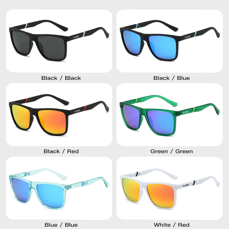 Karos Polarized Sunglasses UV400 Fashion Fishing Eyewear Men And Women Cycling Driving Hiking Outdoor Sports Glasses Box YZ2015