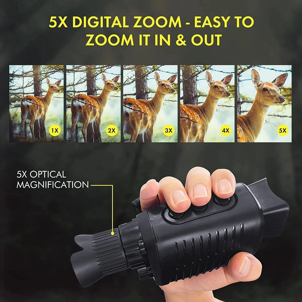 NEW Monocular Night Vision Device 1080P HD Infrared Camera 10X Digital Zoom Hunting Telescope Outdoor Search Full Darkness 300m