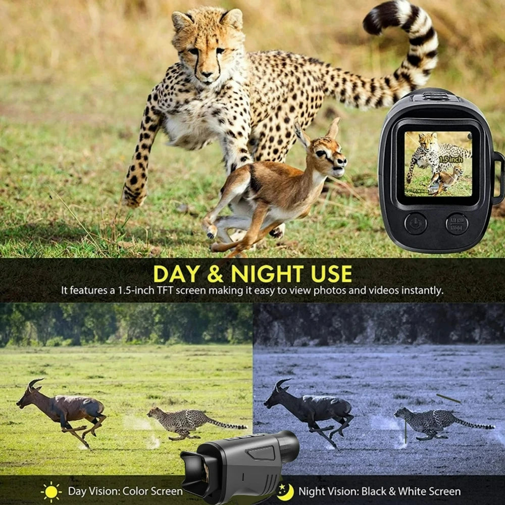 NEW Monocular Night Vision Device 1080P HD Infrared Camera 10X Digital Zoom Hunting Telescope Outdoor Search Full Darkness 300m