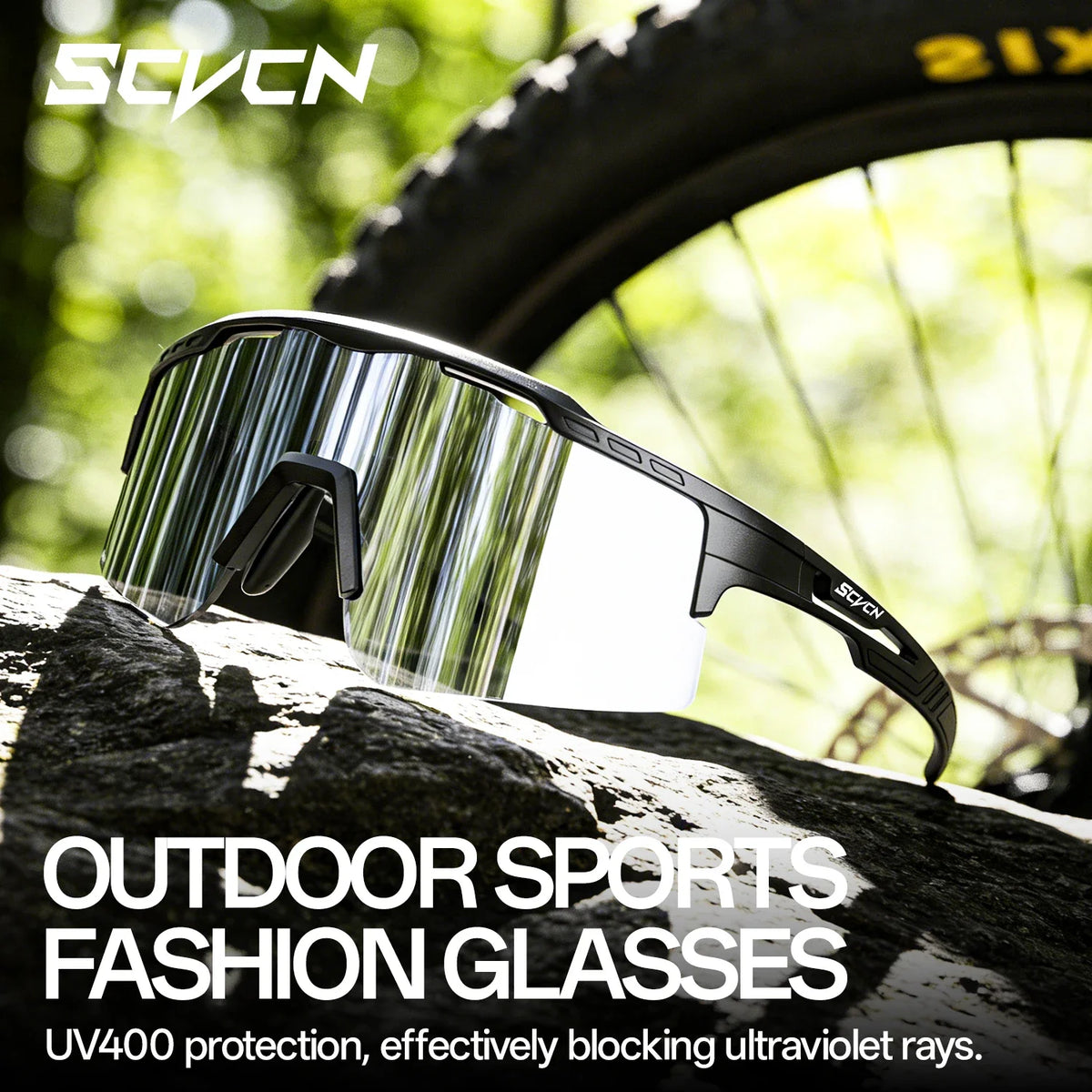 SCVCN Cycling Glasses Women Sunglasses for Men Hiking Eyewear Sun Sports MTB Mountain Goggles Bicycle Road Bike Protection 2026
