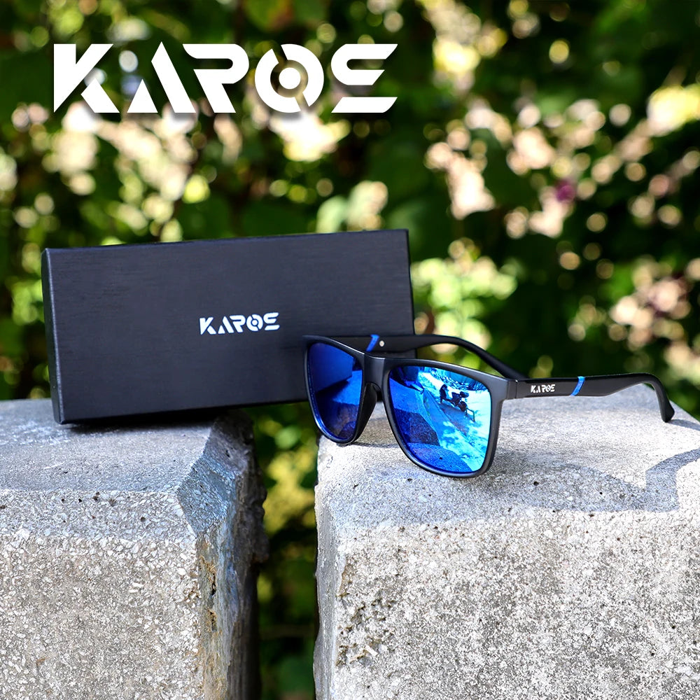 Karos Polarized Sunglasses UV400 Fashion Fishing Eyewear Men And Women Cycling Driving Hiking Outdoor Sports Glasses Box YZ2015