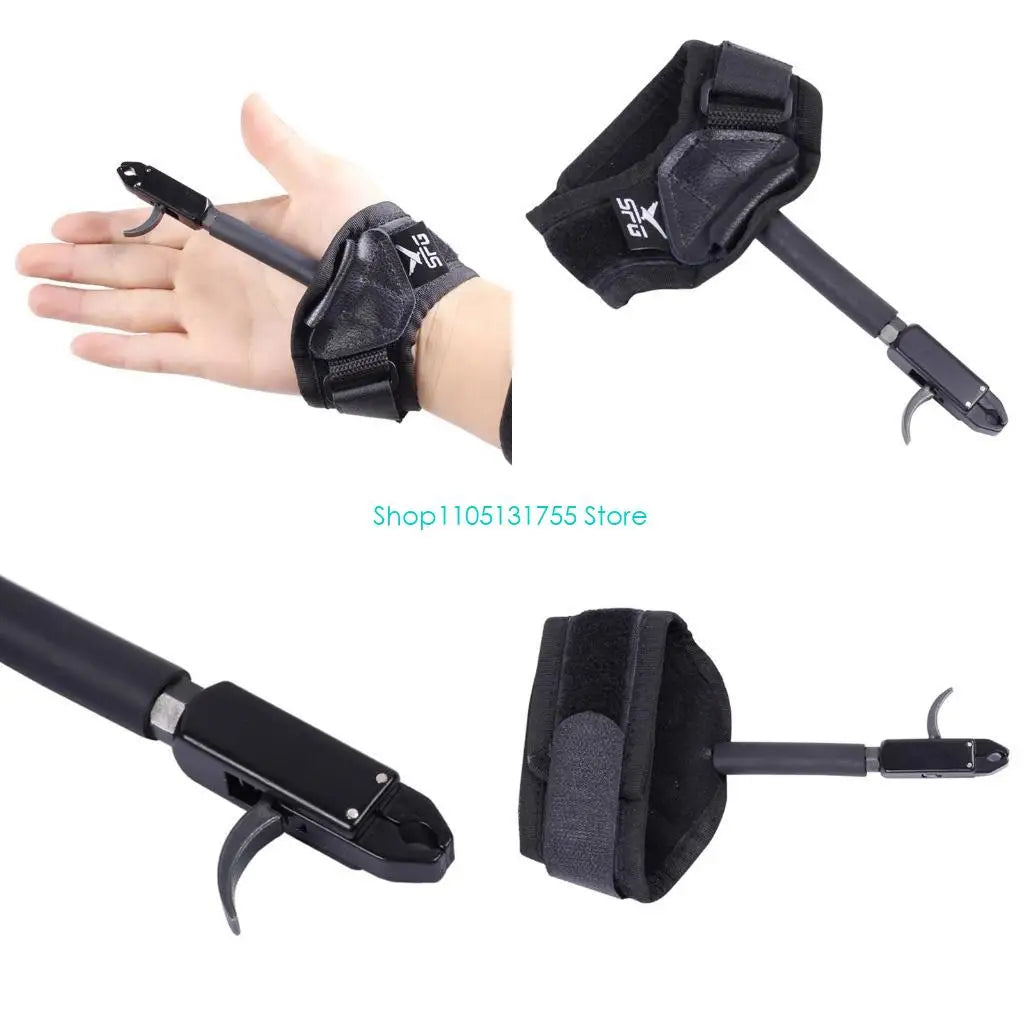 K0EF Adjustable Release Aids Compound Bow Trigger Caliper Wrist Strap for Arrow Trigger Wristband for Handed