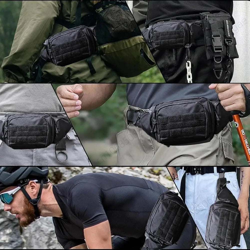 2026 New Outdoor Multi Functional Invisible Waist Attachment Bag for Men's Sports Storage Waist Bag Outdoor Tool Kit