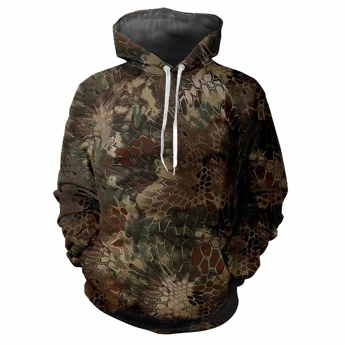 Camouflage Hunting Animals Outdoor Camouflage Spring And Autumn Men's Hoodie Street Trend Loose Comfortable Casual Top Clothing