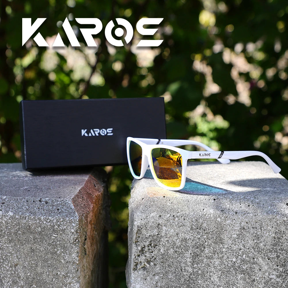 Karos Polarized Sunglasses UV400 Fashion Fishing Eyewear Men And Women Cycling Driving Hiking Outdoor Sports Glasses Box YZ2015