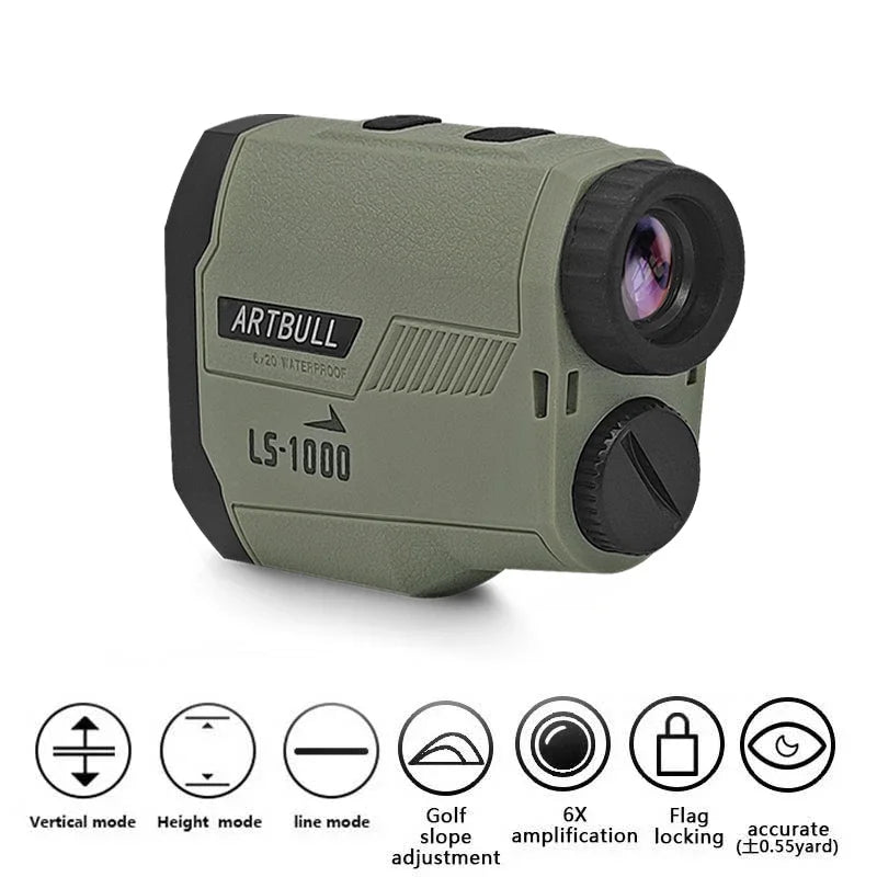 Oem Acceptable Wide-Angle View Rangefinder Smart Slope Compensation Hunting Golf Rangefinder