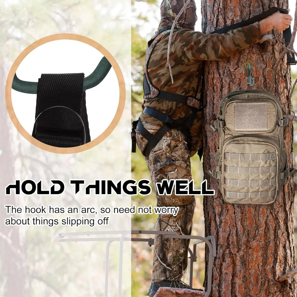 Tree Stand Bow Hooks for Hunting Archery Bow Hunting Accessories Tree Stand Accessories Bow Gear Holder Screw in Accessory Hook