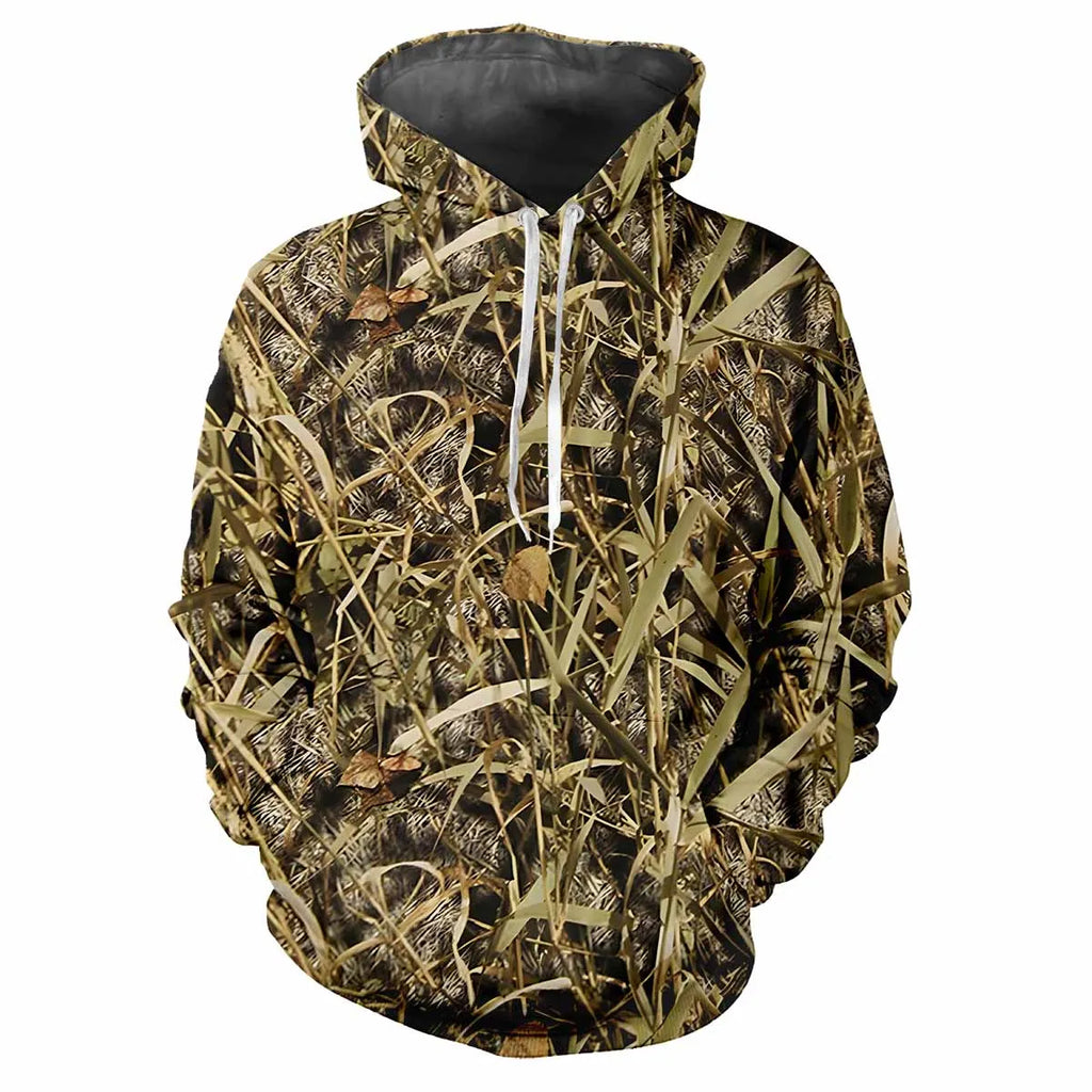 Camouflage Hunting Animals Outdoor Camouflage Spring And Autumn Men's Hoodie Street Trend Loose Comfortable Casual Top Clothing