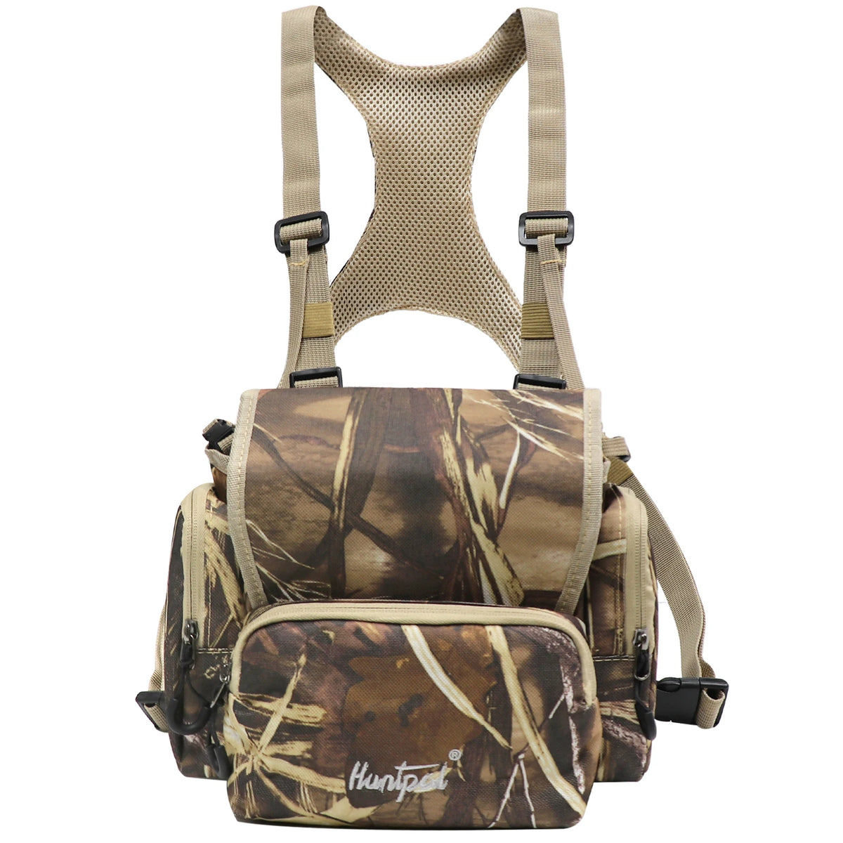 NEW Binocular Harness Chest Pack Camouflage Waterproof Bino Case with Range Finder Pocket for Birdwatching Hiking Hunting