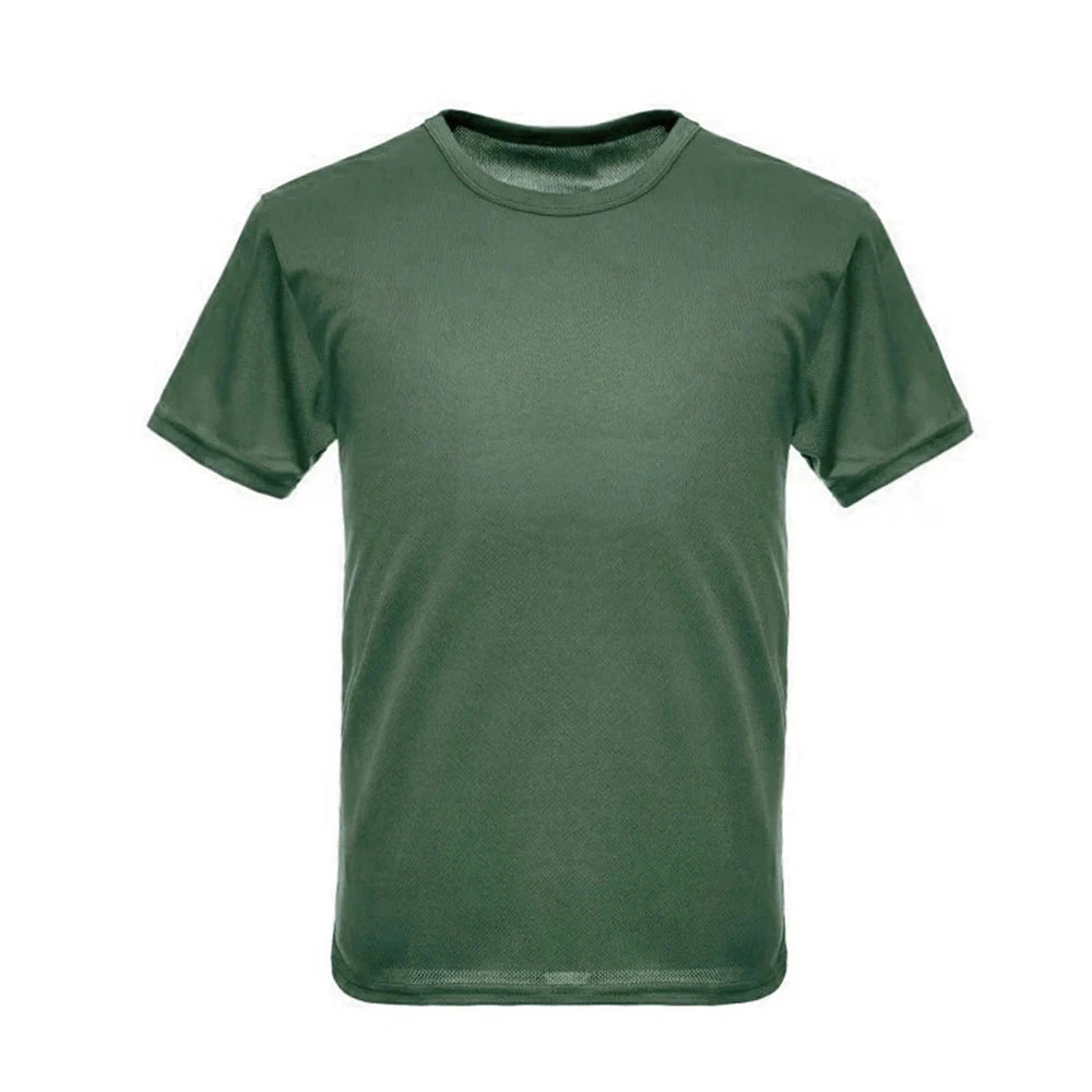 Tactical Camouflage Shirt Short Sleeve Men's Quick Dry Combat T-Shirt Military Army T Shirt Camo Outdoor Hiking Hunting Shirts