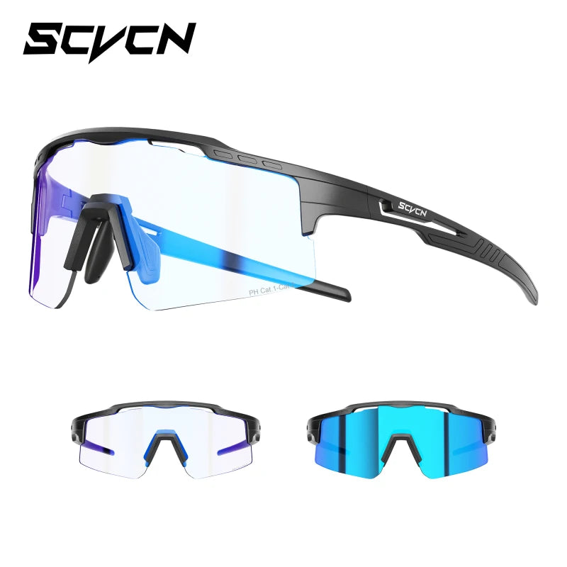 SCVCN Cycling Glasses Women Sunglasses for Men Hiking Eyewear Sun Sports MTB Mountain Goggles Bicycle Road Bike Protection 2026