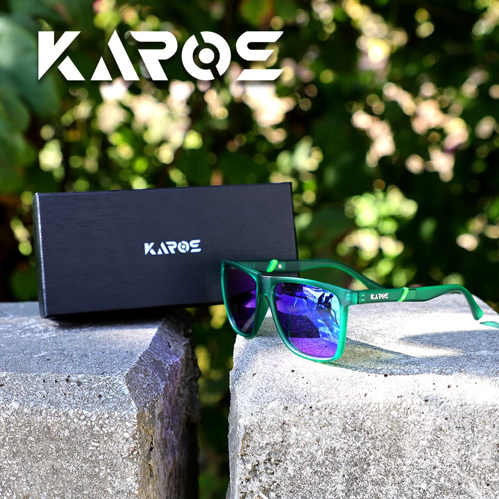 Karos Polarized Sunglasses UV400 Fashion Fishing Eyewear Men And Women Cycling Driving Hiking Outdoor Sports Glasses Box YZ2015