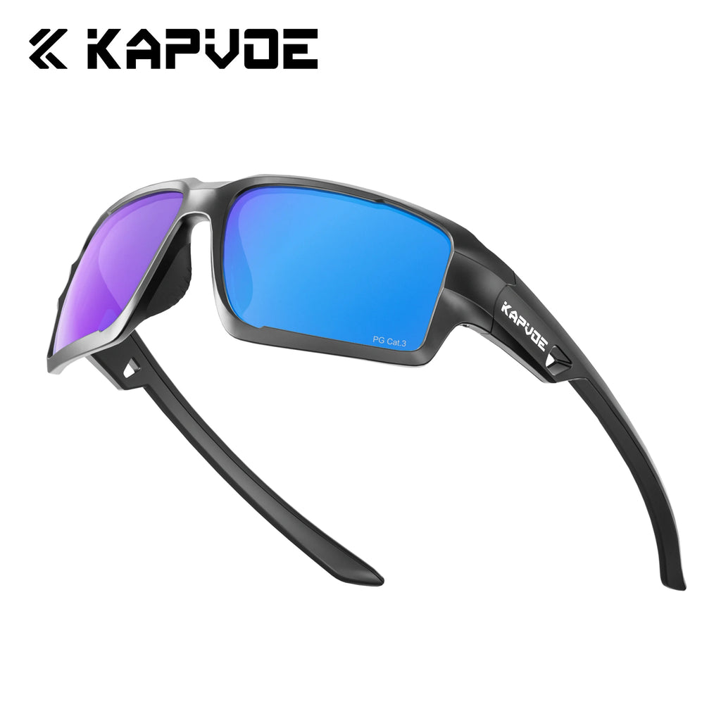 Kapvoe Cycling Glasses for Bike UV400 MTB Road Driving Cool Sports Bicycle Eyewear Men Polarized Fishing Sunglasses Fashion