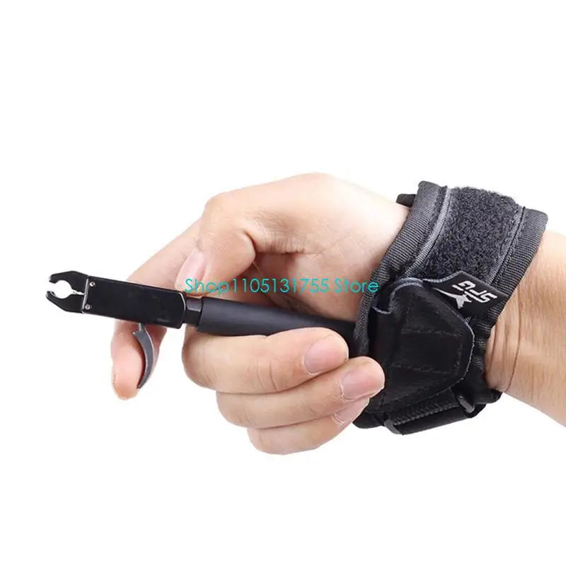 K0EF Adjustable Release Aids Compound Bow Trigger Caliper Wrist Strap for Arrow Trigger Wristband for Handed