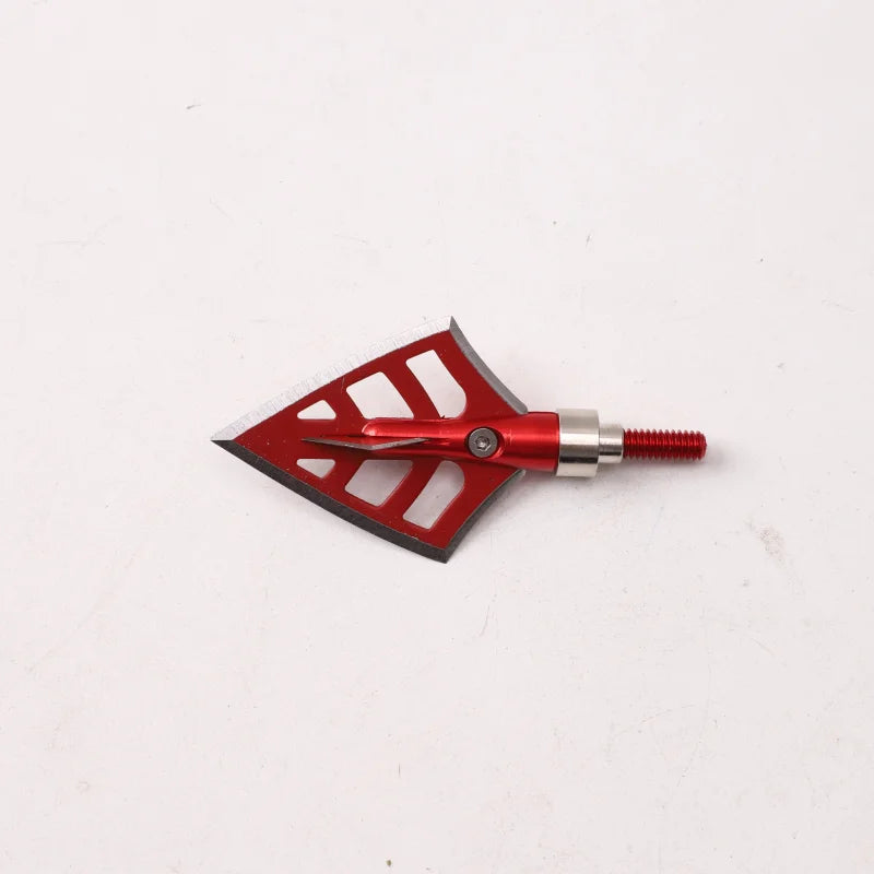 6 PCS Bow Hunting Arrowheads, Hunting Broadhead Arrowheads, Threaded Arrowheads, Willow Arrowheads