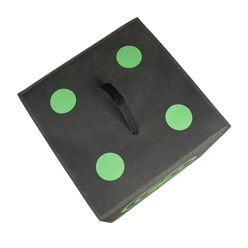 Outdoor 3D 6 Sides Dice Archery Target Self Healing XPE Foam Shooting Target for Broadhead Crossbow Backyard Practice