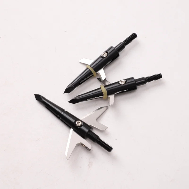 6 PCS Bow Hunting Arrowheads, Hunting Broadhead Arrowheads, Threaded Arrowheads, Willow Arrowheads