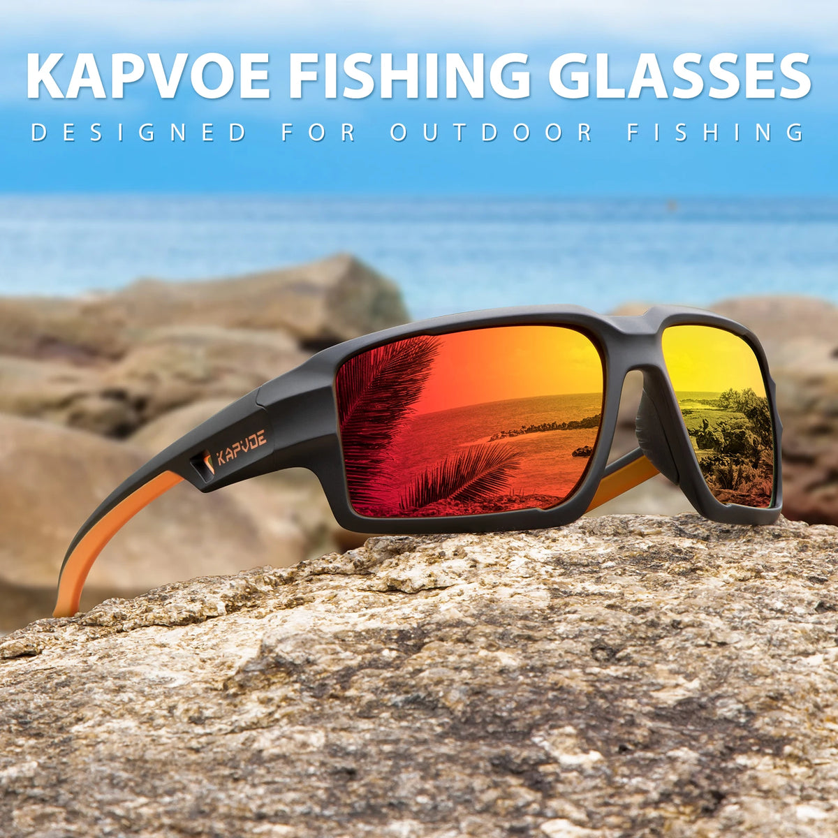 Kapvoe Cycling Glasses for Bike UV400 MTB Road Driving Cool Sports Bicycle Eyewear Men Polarized Fishing Sunglasses Fashion