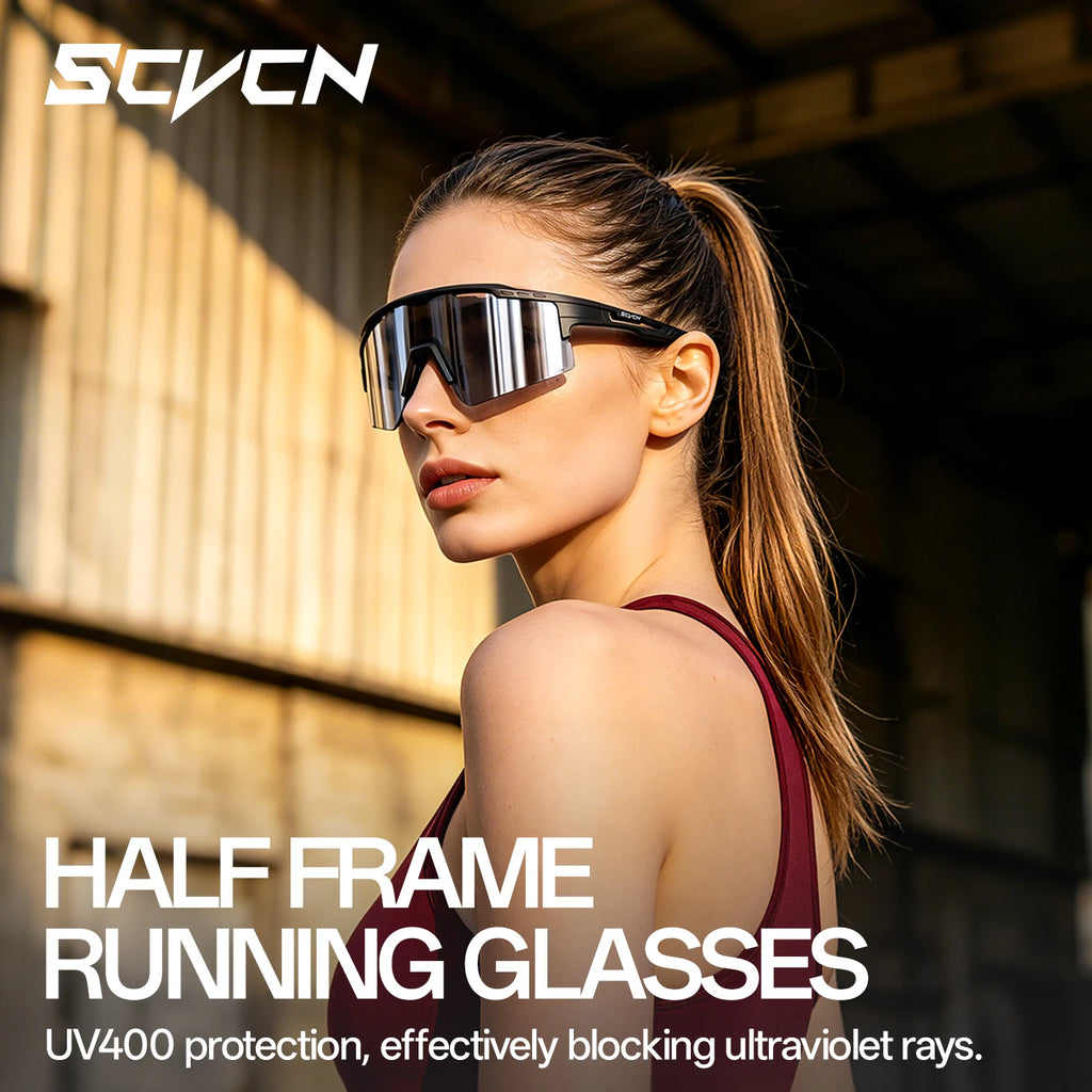 SCVCN Cycling Glasses Women Sunglasses for Men Hiking Eyewear Sun Sports MTB Mountain Goggles Bicycle Road Bike Protection 2026