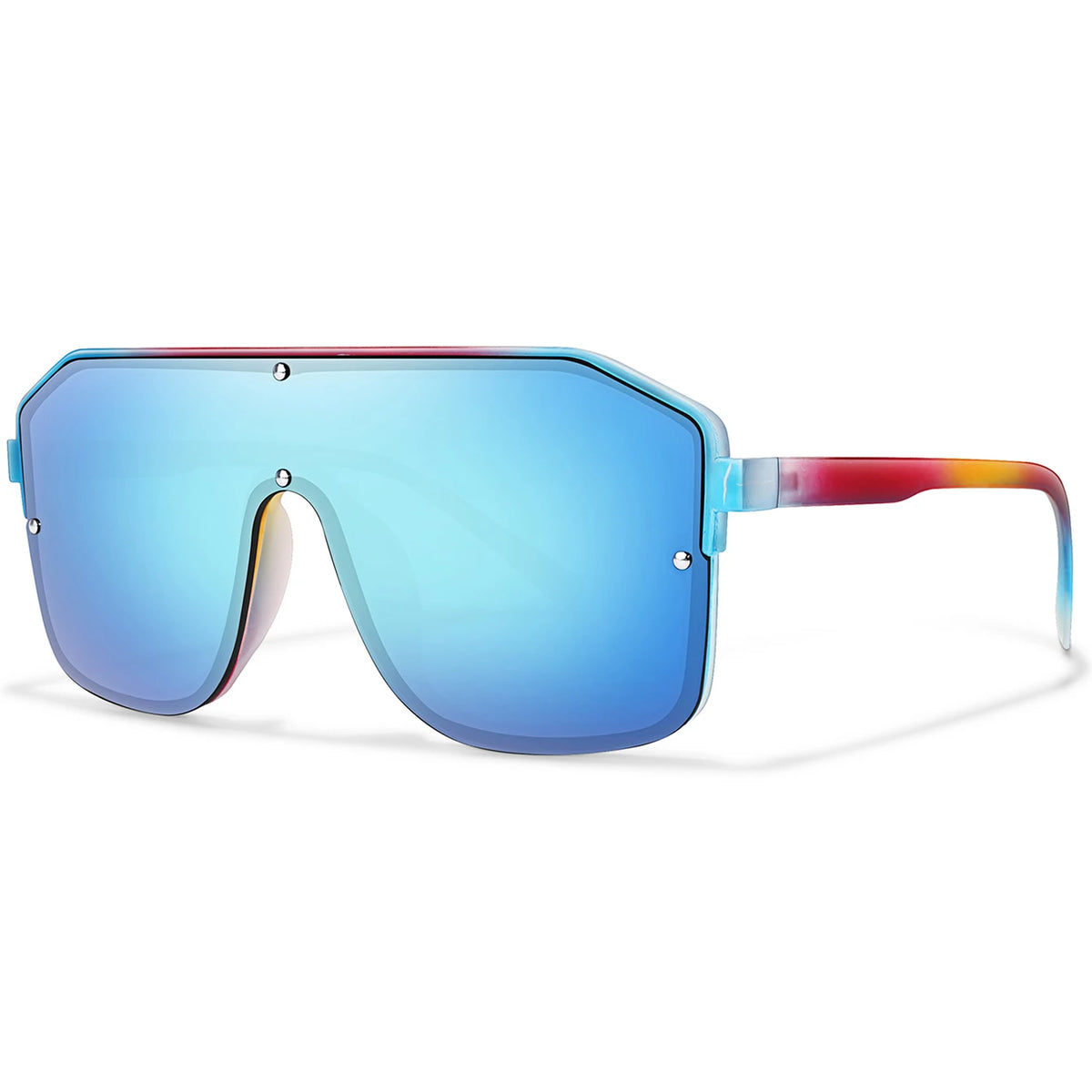 New Brand Square Big Frame Sunglasses Men Women Fashion Goggles Outdoor Sports Cycling Driving Travel Windproof Eyewear Festival