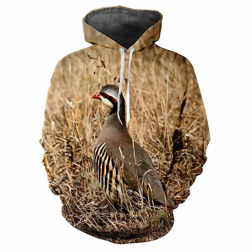 Camouflage Hunting Animals Outdoor Camouflage Spring And Autumn Men's Hoodie Street Trend Loose Comfortable Casual Top Clothing