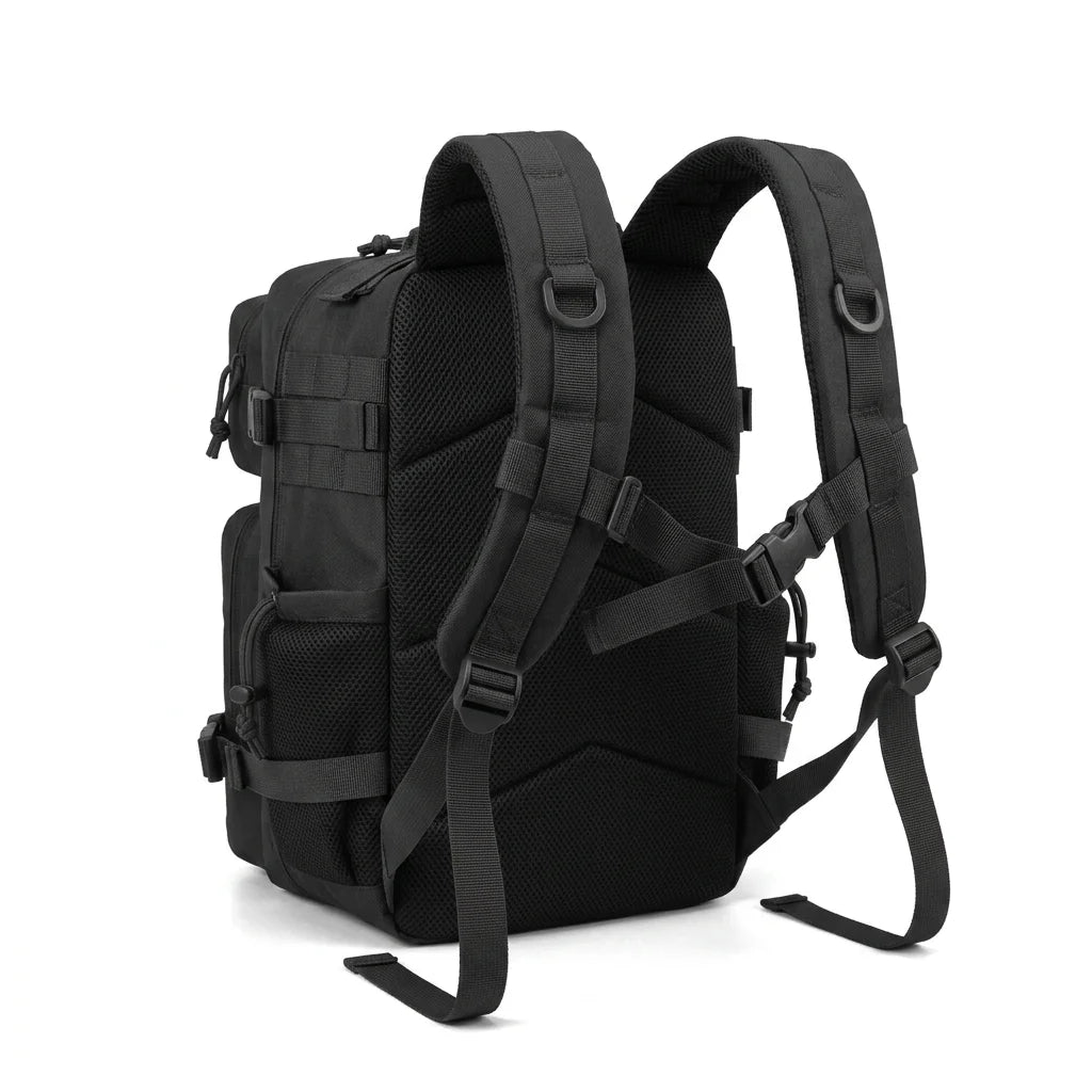 26L Tactical Hunting Backpack for Men with Dual Cup Holders, MOLLE Outdoor Hiking Rucksack for Deer Bow Archery Elk Duck Waterfowl Hunting, Camping Travel Gear Storage Bag