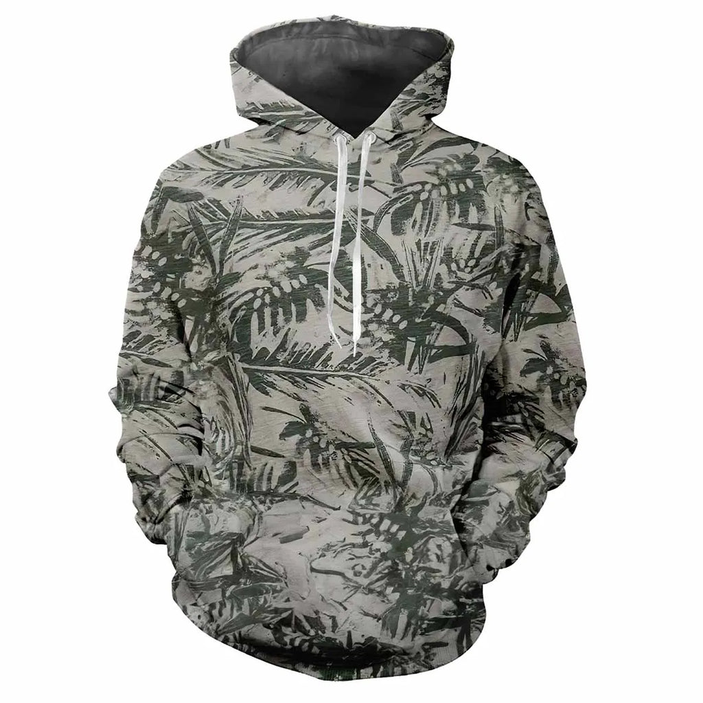 Camouflage Hunting Animals Outdoor Camouflage Spring And Autumn Men's Hoodie Street Trend Loose Comfortable Casual Top Clothing