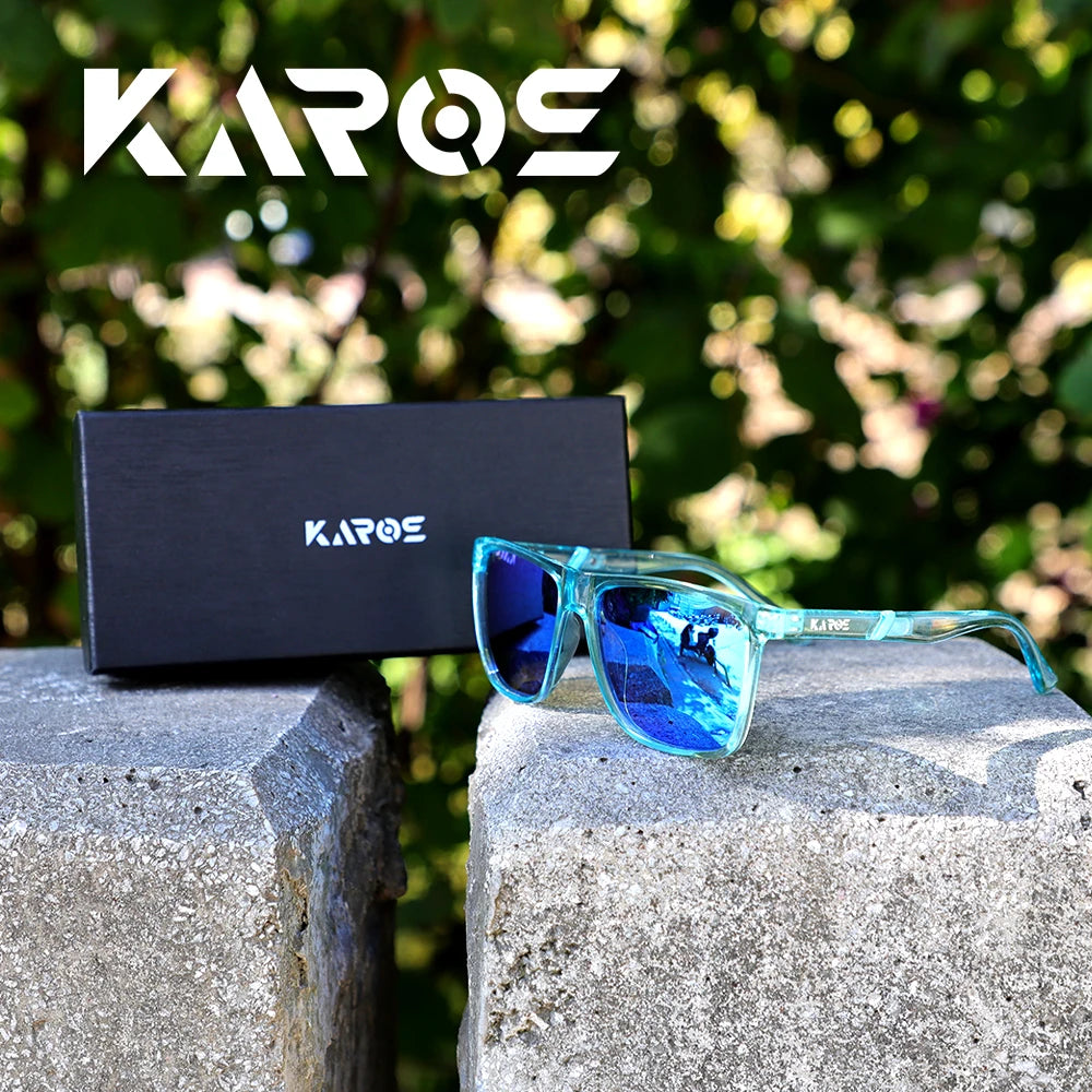 Karos Polarized Sunglasses UV400 Fashion Fishing Eyewear Men And Women Cycling Driving Hiking Outdoor Sports Glasses Box YZ2015