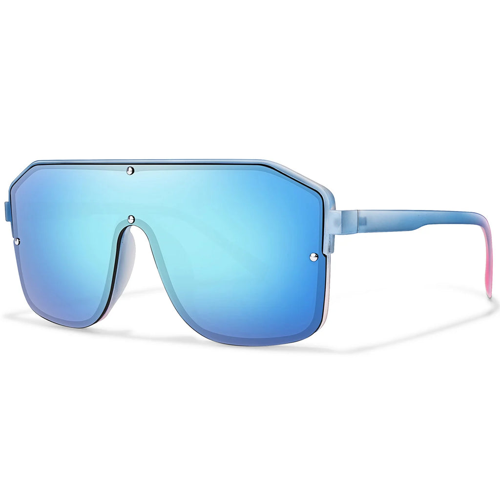 New Brand Square Big Frame Sunglasses Men Women Fashion Goggles Outdoor Sports Cycling Driving Travel Windproof Eyewear Festival