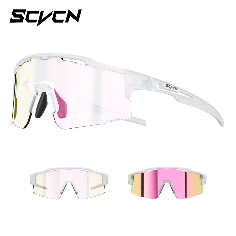 SCVCN Cycling Glasses Women Sunglasses for Men Hiking Eyewear Sun Sports MTB Mountain Goggles Bicycle Road Bike Protection 2026