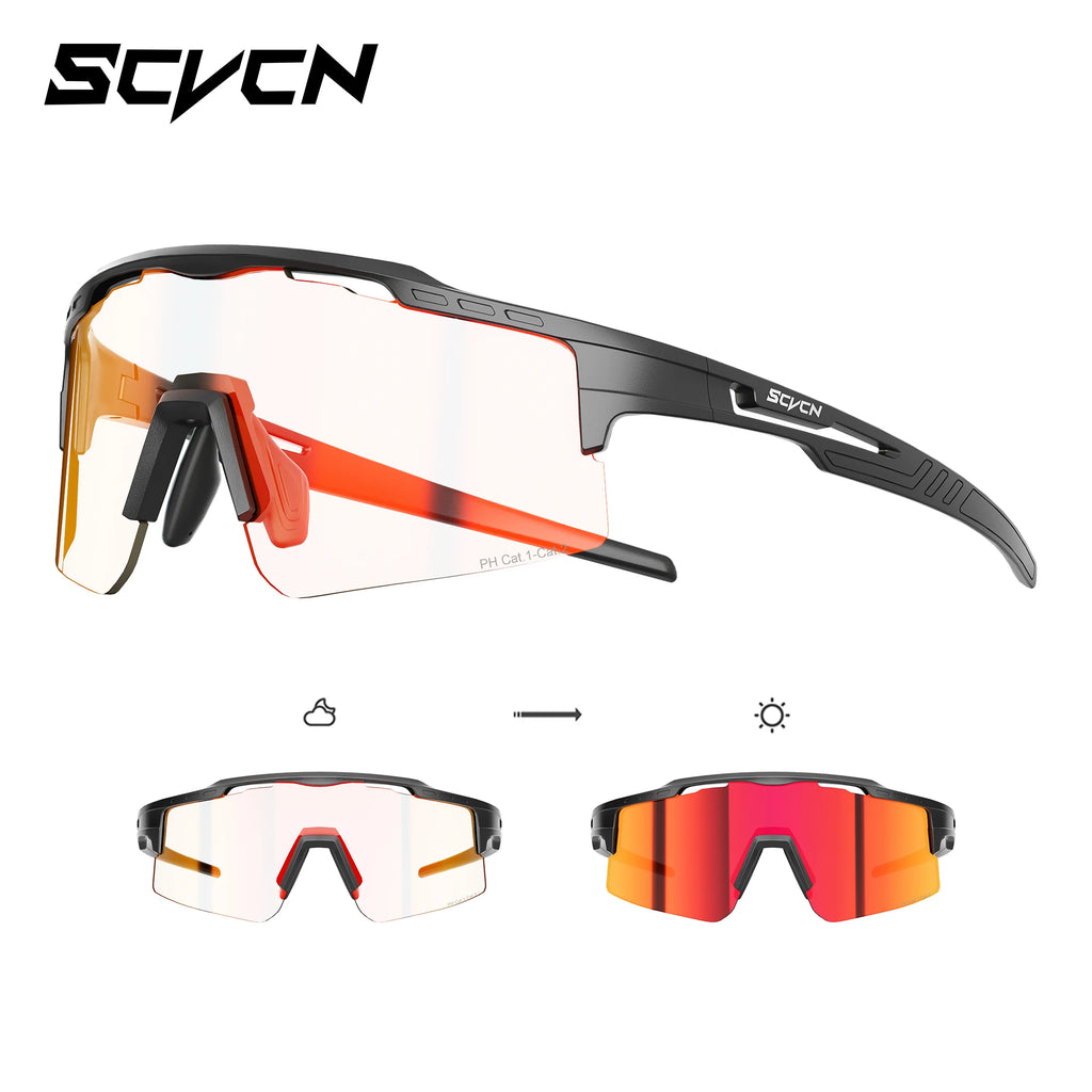 SCVCN Cycling Glasses Women Sunglasses for Men Hiking Eyewear Sun Sports MTB Mountain Goggles Bicycle Road Bike Protection 2026