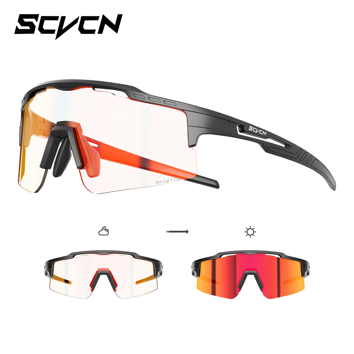 SCVCN Cycling Glasses Women Sunglasses for Men Hiking Eyewear Sun Sports MTB Mountain Goggles Bicycle Road Bike Protection 2026