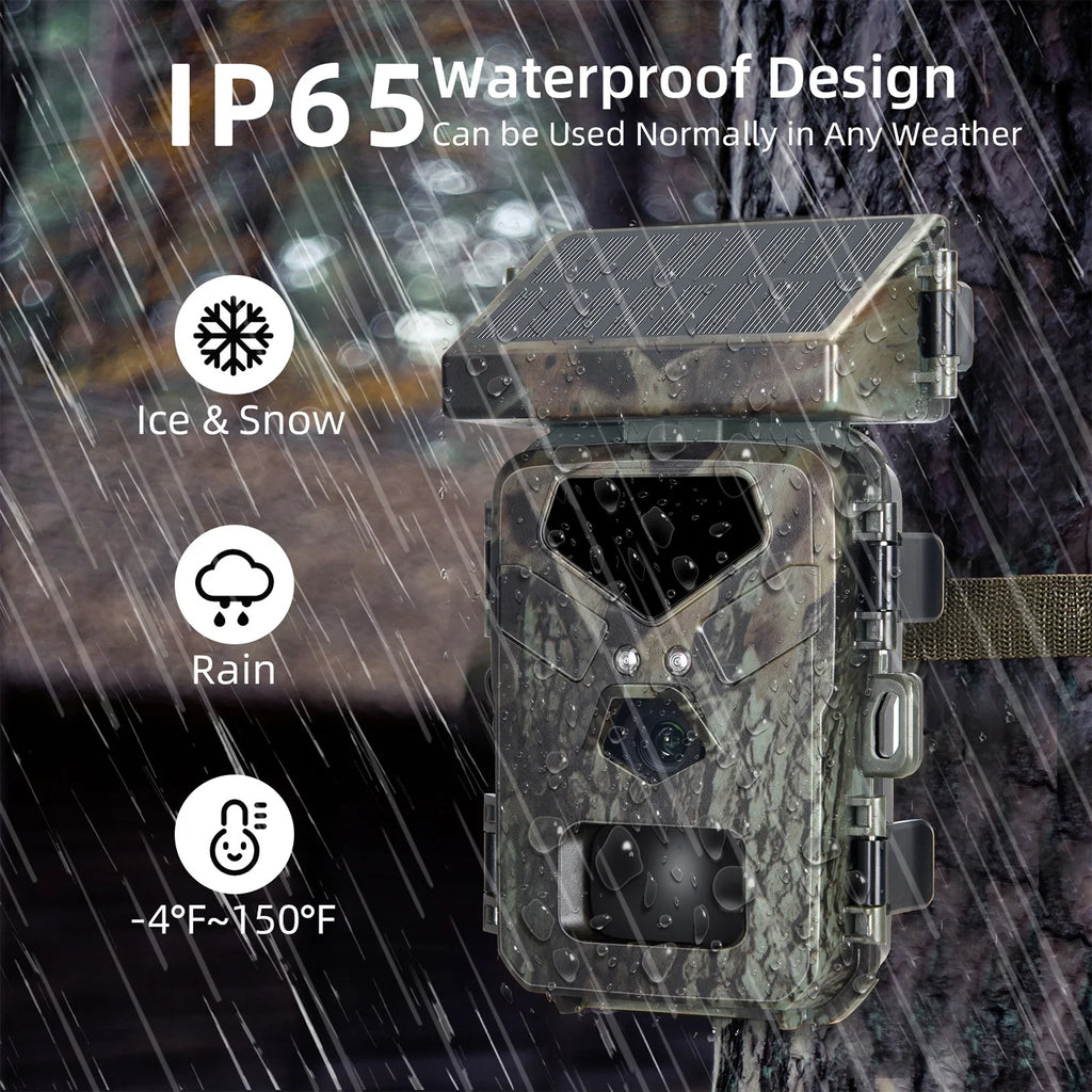 Solar Power Integrated Outdoor Security Hunting Trail Camera MiNi700 1300mAh 18650 Lion High Efficiency Portable Wild Game Cam