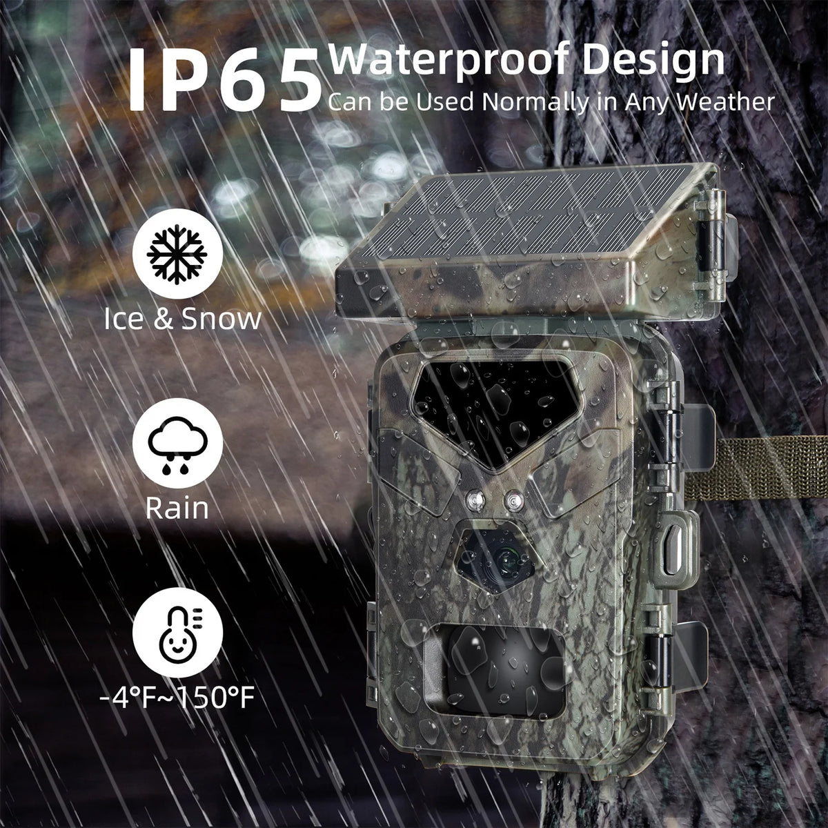 Solar Power Integrated Outdoor Security Hunting Trail Camera MiNi700 1300mAh 18650 Lion High Efficiency Portable Wild Game Cam