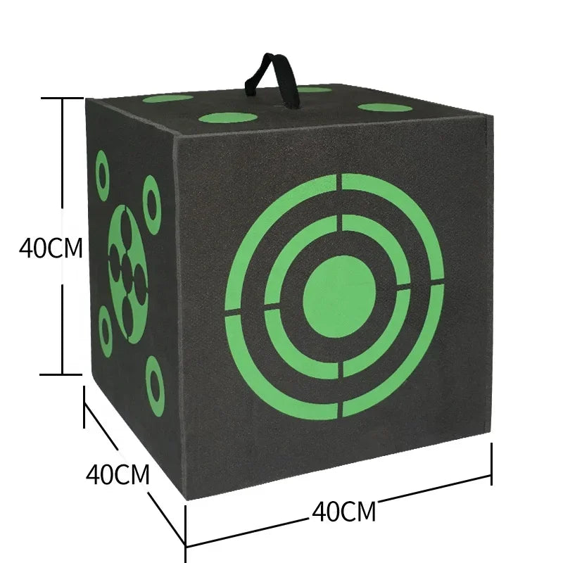 Outdoor 3D 6 Sides Dice Archery Target Self Healing XPE Foam Shooting Target for Broadhead Crossbow Backyard Practice