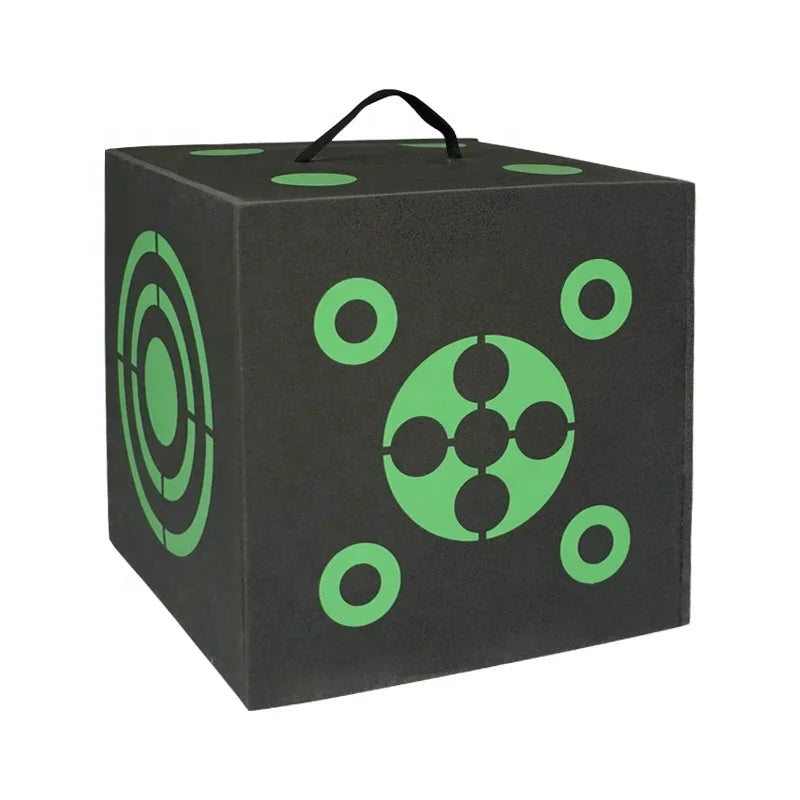 Outdoor 3D 6 Sides Dice Archery Target Self Healing XPE Foam Shooting Target for Broadhead Crossbow Backyard Practice