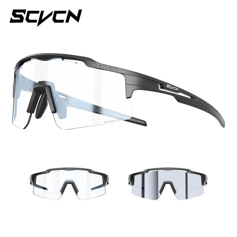 SCVCN Cycling Glasses Women Sunglasses for Men Hiking Eyewear Sun Sports MTB Mountain Goggles Bicycle Road Bike Protection 2026