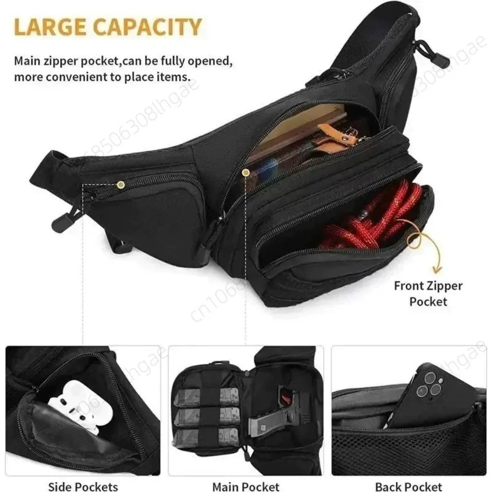 2026 New Outdoor Multi Functional Invisible Waist Attachment Bag for Men's Sports Storage Waist Bag Outdoor Tool Kit