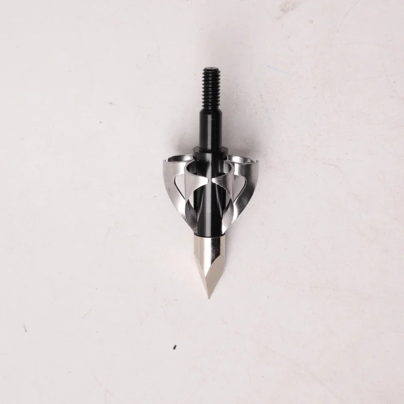 6 PCS Bow Hunting Arrowheads, Hunting Broadhead Arrowheads, Threaded Arrowheads, Willow Arrowheads