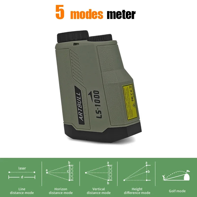 Oem Acceptable Wide-Angle View Rangefinder Smart Slope Compensation Hunting Golf Rangefinder